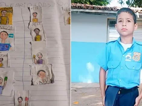 Conmovedor: niño de ocho años creó su propio álbum del Mundial