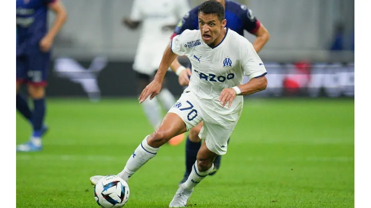 Alexis Sánchez jugó todo el partido en el triunfo del Olympique de Marsella frente al Clermont