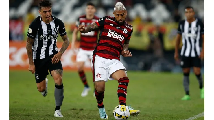 Vidal marcó el 1-0 para Flamengo ante Botafogo