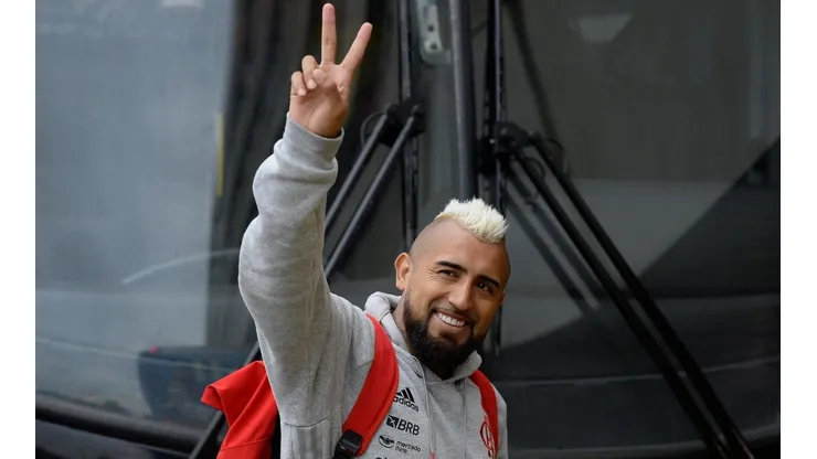 Arturo Vidal está en Buenos Aires con el Flamengo por Copa Libertadores.