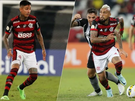 Vidal y Pulgar son citados en el Flamengo para la ida de las semis