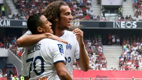 Alexis y Guendouzi en la última victoria del Marsella