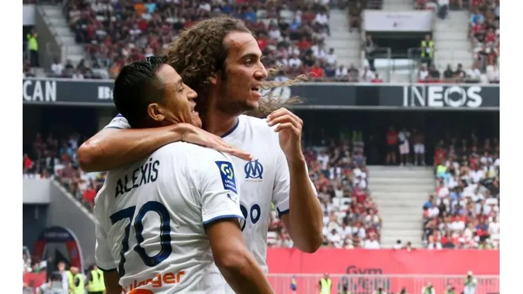 Alexis y Guendouzi en la última victoria del Marsella