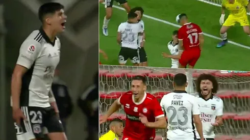 Esteban Pavez debía marcar a Christian Vilches en la pelota detenida que significó el triunfo de Unión La Calera ante Colo Colo.