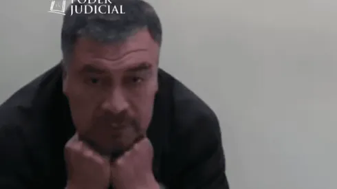 El imputado Héctor Llaitul durante la audiencia de formalización.