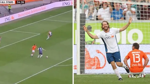 Vettel tras marcar un golazo en partido benéfico