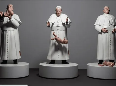 Escultura de artista chileno contra el Papa provoca polémica en México