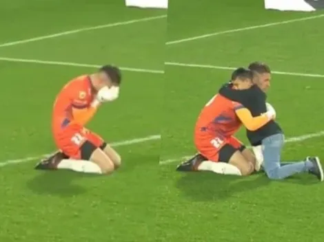 Defensa y Justicia premia a niño por consolar a su portero