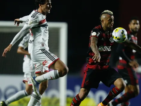 Vidal es la duda en el Fla para dar el primer golpe ante Sao Paulo