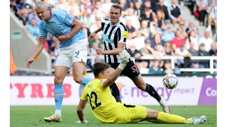Erling Haaland tiene tres goles en tres partidos jugados en Premier League