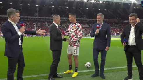 Cristiano Ronaldo ignora a Jamie Carragher