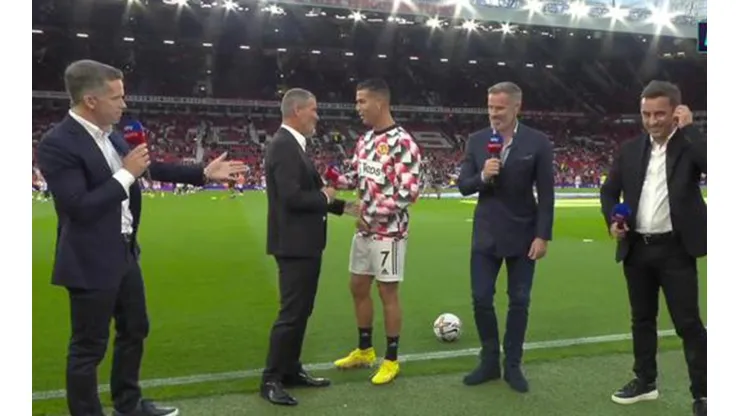 Cristiano Ronaldo ignora a Jamie Carragher