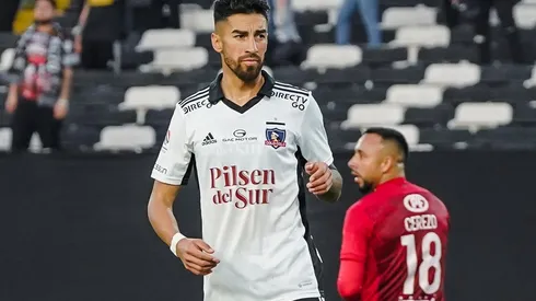 Juan Martín Lucero tuvo que salir en la eliminación de Colo Colo de la Copa Chile.