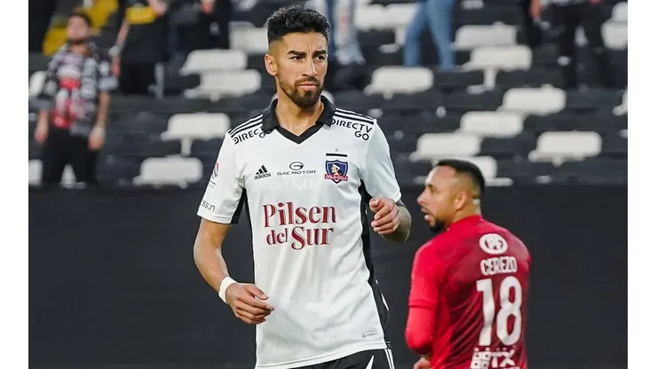 Juan Martín Lucero tuvo que salir en la eliminación de Colo Colo de la Copa Chile.