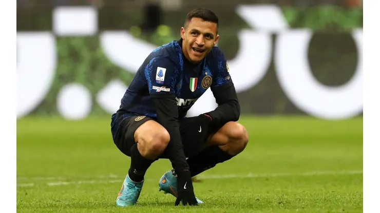 Alexis Sánchez en sus últimos días con el Inter de Milán