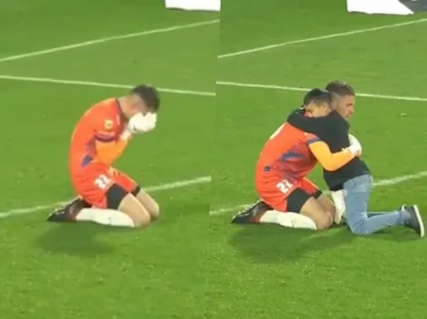 Niño consuela al arquero de Defensa y Justicia tras caer con Boca