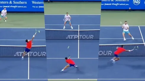 El joven tenista español, que todavía no tiene 20 años, perdió en Cincinnati pero dejó un puntazo increíble.