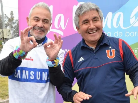 Juvenal y Mardones adelantan el clásico con una pichanga en la calle