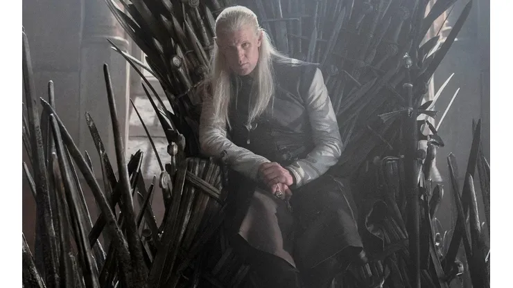 Matt Smith en el Trono de Hierro como Daemon Targaryen, para House of the Dragon.