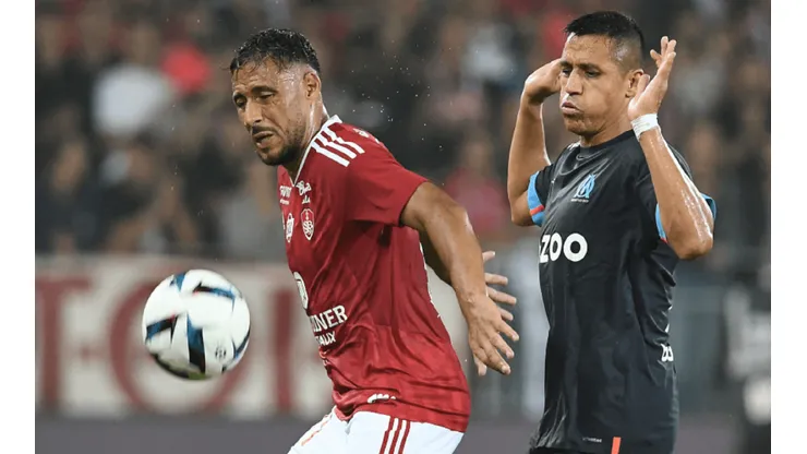Alexis Sánchez jugó 45 minutos en su primer partido por el Olympique de Marsella.