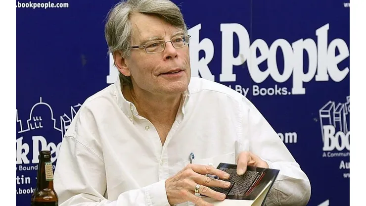 Stephen King en una firma de libros.