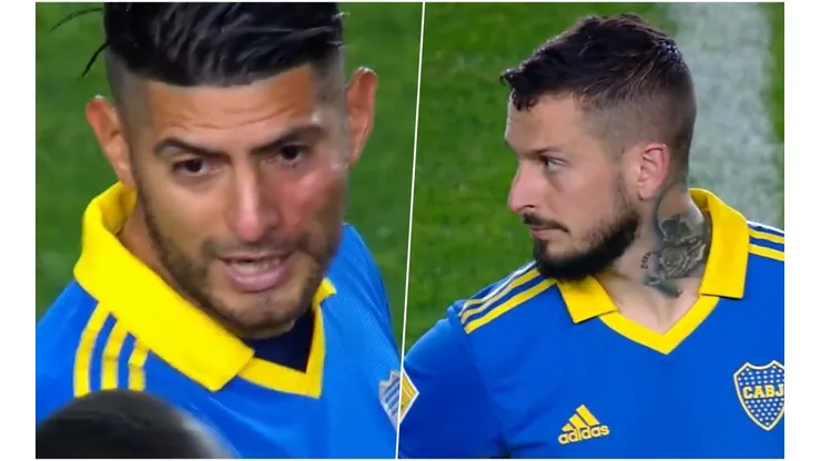 Carlos Zambrano regresó al campo evidentemente golpeado.