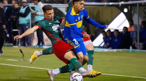 Exequiel Zeballos recibió una dura patada ante Agropecuario.