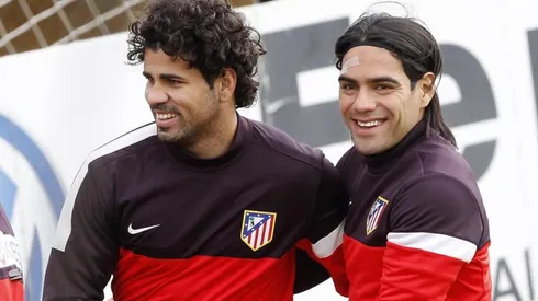 Diego Costa y Radamel Falcao en el Atlético de Madrid