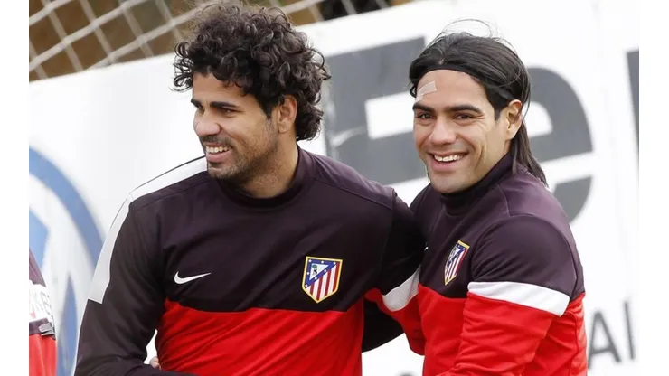 Diego Costa y Radamel Falcao en el Atlético de Madrid