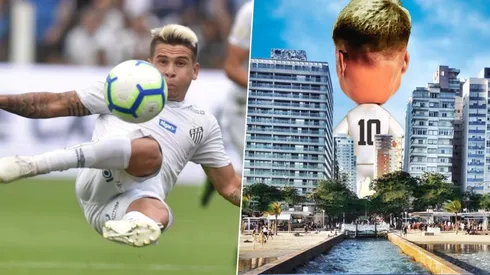 La divertida presentación de Soteldo en su regreso al Peixe.