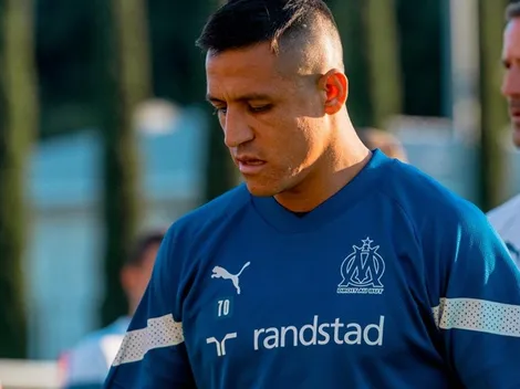 Ya en la cancha: la intensa primera práctica de Alexis con Marsella