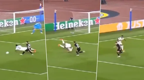 Militao y su acrobática voltereta en Real Madrid por la Supercopa de Europa.