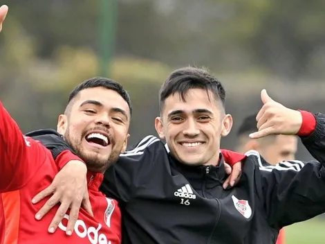 La foto definitiva de River: Paulo Díaz junto a Pablo Solari