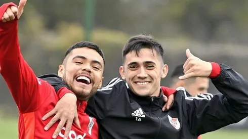 Solari y Díaz han hecho una linda amistad en River