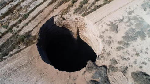 Socavón en Tierra Amarilla