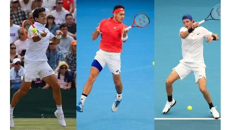 Los tres chilenos buscarán llegar en un buen momento al US Open 2022.