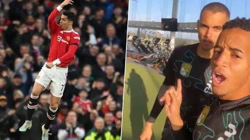 No logró mucho hacer una buena imitación de la celebración de CR7.