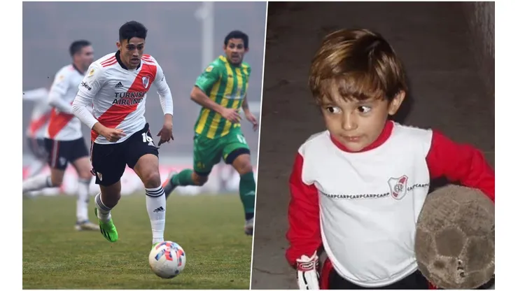 Pablo Solari y su gran afición con River Plate desde su niñez.