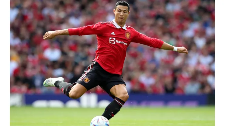 Cristiano Ronaldo en su primer partido de pretemporada con Manchester United