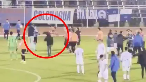 Lamentables imágenes de lo sucedido en el partido entre Colchagua y Rancagua Sur.