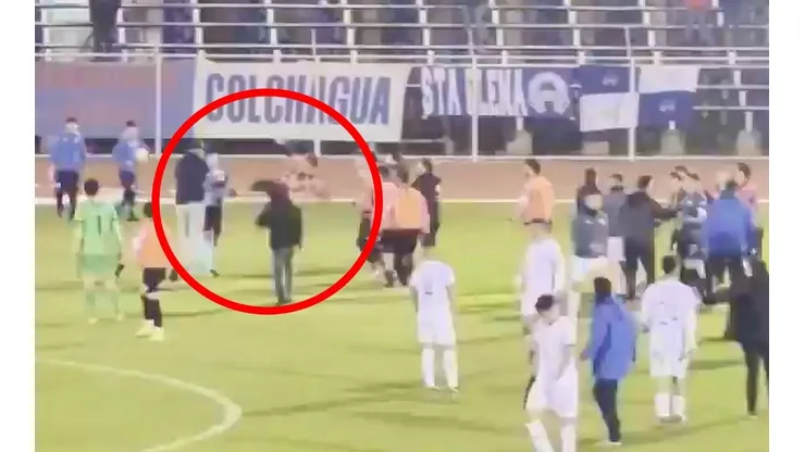 Lamentables imágenes de lo sucedido en el partido entre Colchagua y Rancagua Sur.