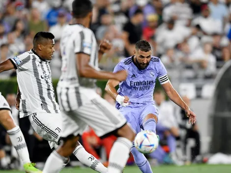 Con gol de Benzema, el Madrid vence a la Juve