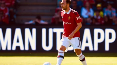 Christian Eriksen hizo su estreno con el Manchester United frente al Atleti