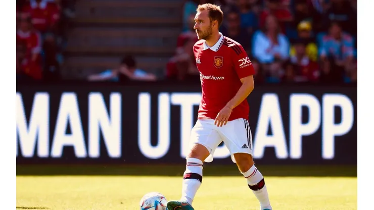 Christian Eriksen hizo su estreno con el Manchester United frente al Atleti