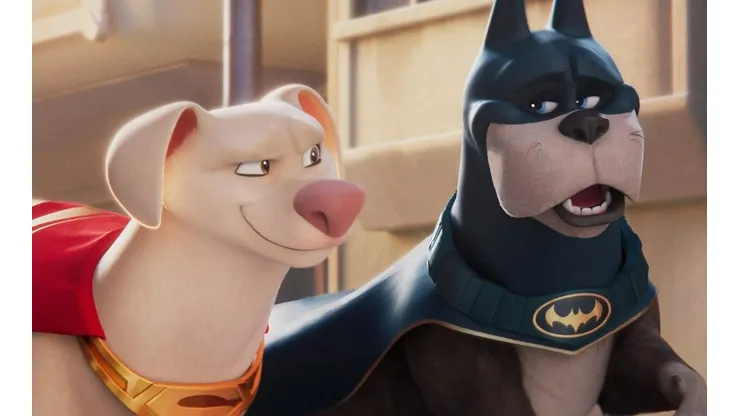 Krypto y Ace en Liga de las Supermascotas.