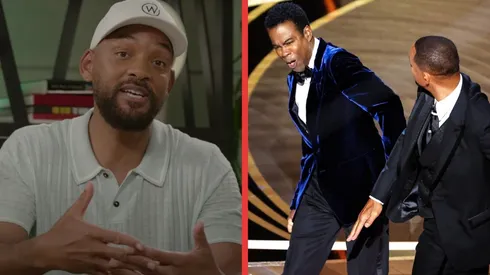 Will Smith en el video que reapareció públicamente y el momento de la cachetada a Chris Rock.
