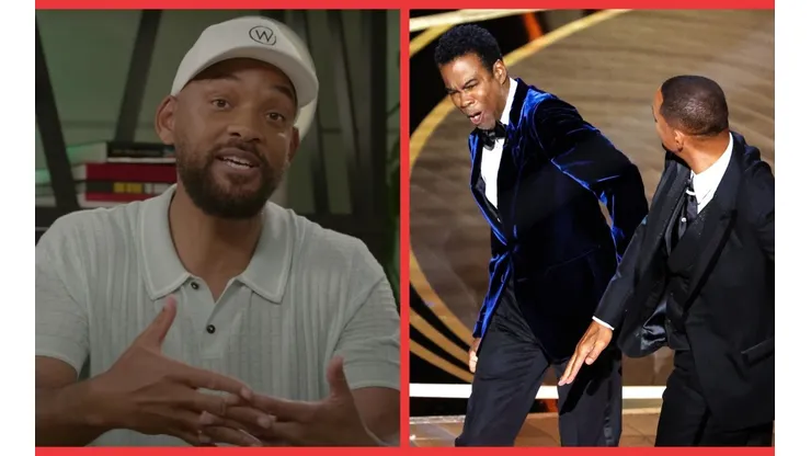 Will Smith en el video que reapareció públicamente y el momento de la cachetada a Chris Rock.