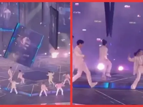 Pantalla gigante aplasta a integrante de banda pop Mirror