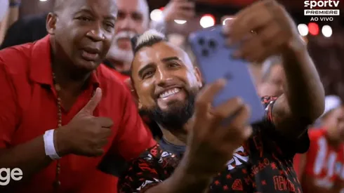Vidal ya parece ídolo de Flamengo por el cariño de la gente y su cercanía con la gente.