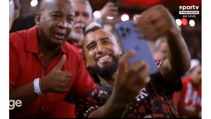 Vidal ya parece ídolo de Flamengo por el cariño de la gente y su cercanía con la gente.